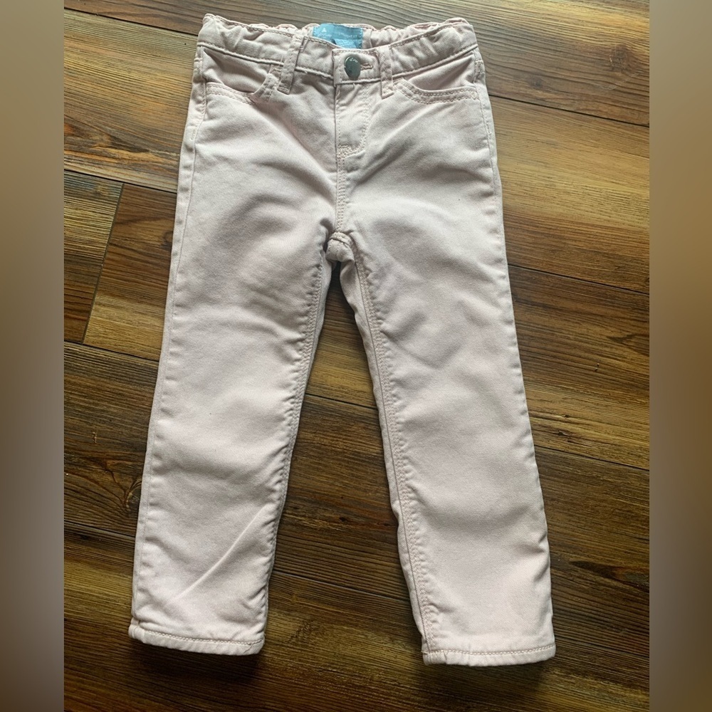 Baby Gap Gray Insulated Lined Pink Denim Jeans Size 3 Yrs